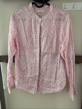Dockers Pink Paisley Casual Button-Up